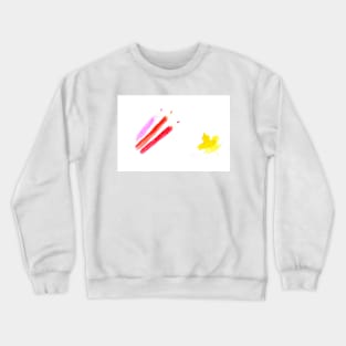 Stationery, pencils. Back to school. Watercolor, art decoration, sketch. illustration hand drawn modern Crewneck Sweatshirt